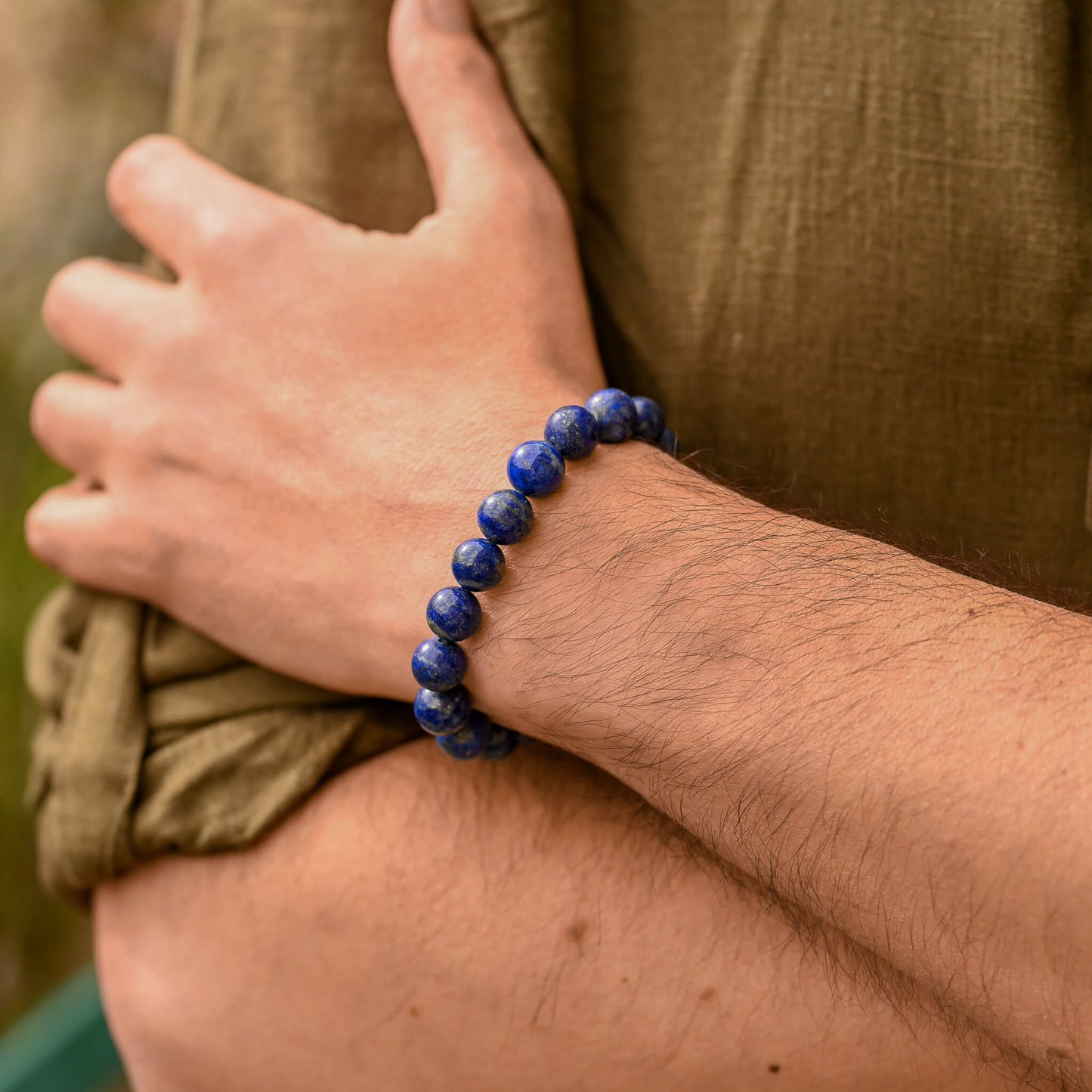 Bracelet Lapis-lazuli 10mm