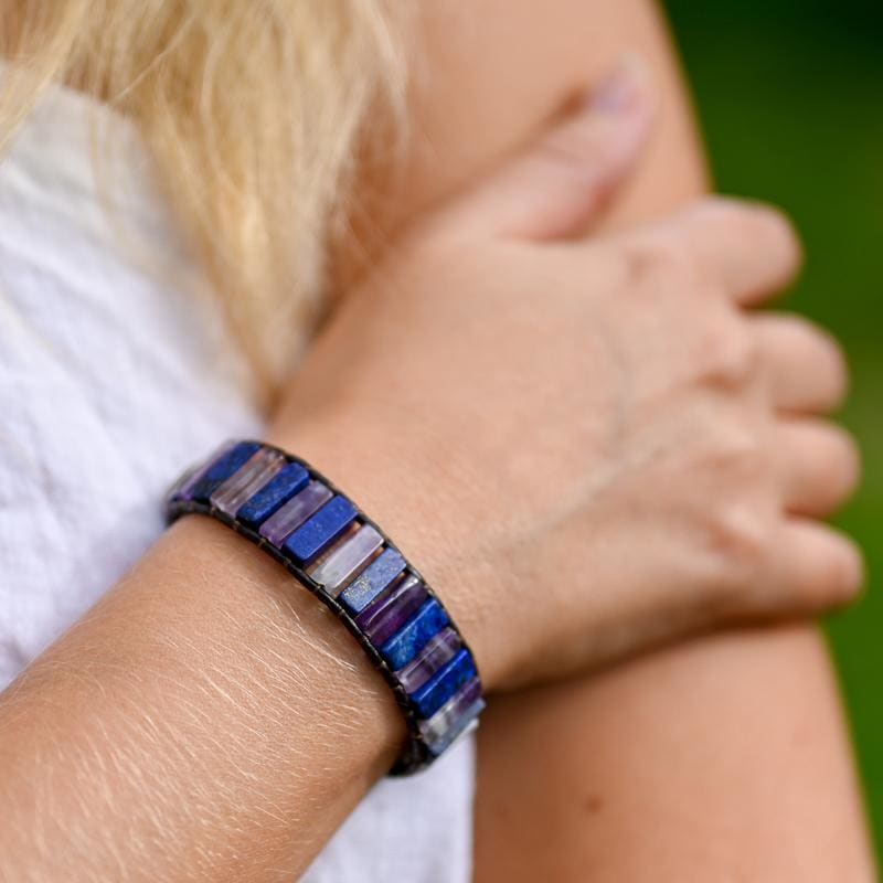 Bracelet lapis Lazuli et Améthyste