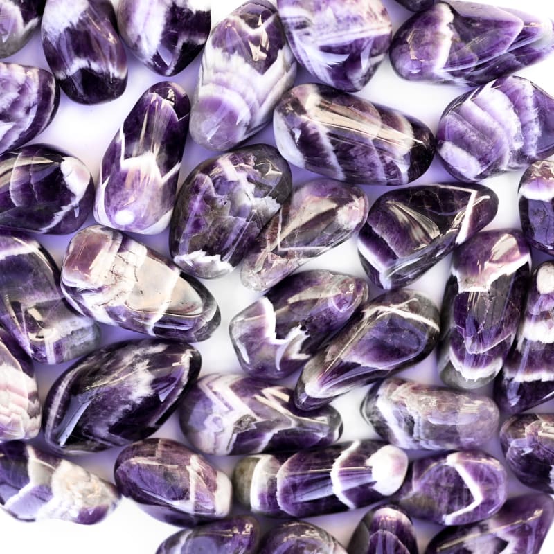 Lot de 3 Améthyste Rubanée