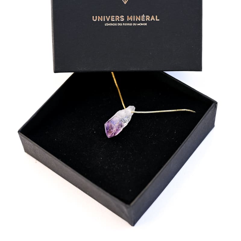 Collier Améthyste Brute | Grossiste Pierre Naturelle