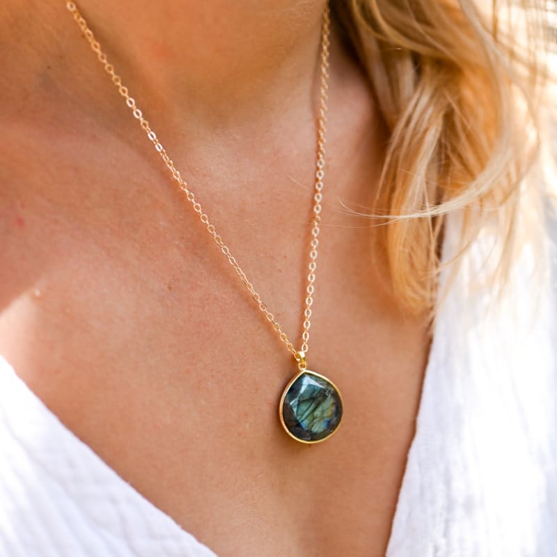 Collier Labradorite Femme | Grossiste Pierre Naturelle