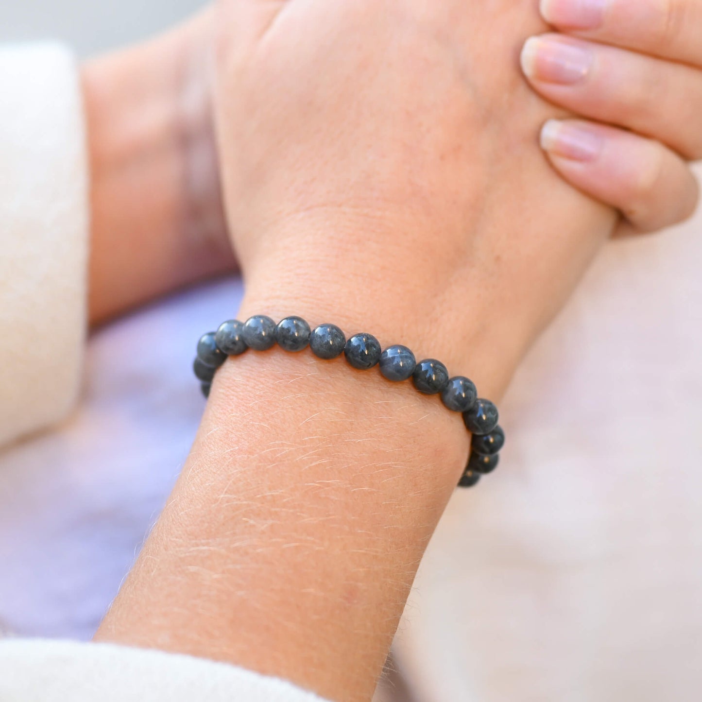 Bracelet Labradorite véritable 6mm