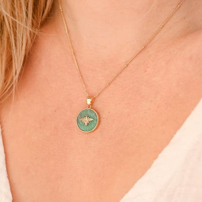 Collier Amazonite "Abeilles"