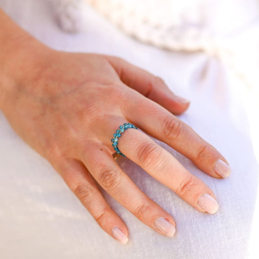 Apatite Bleue Bague