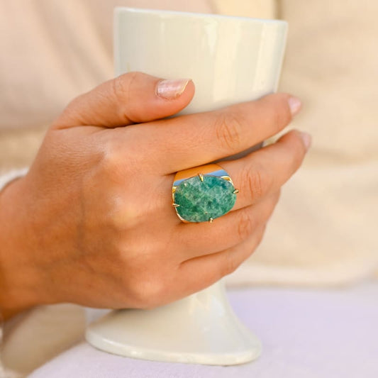 Bague en Amazonite