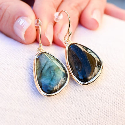 Boucles d'oreilles Labradorite