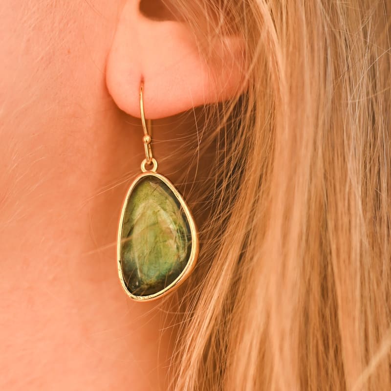 Boucles d'oreilles Labradorite