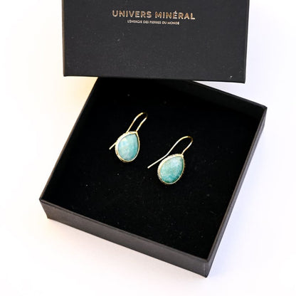 Boucles d'oreilles Amazonite Goutte