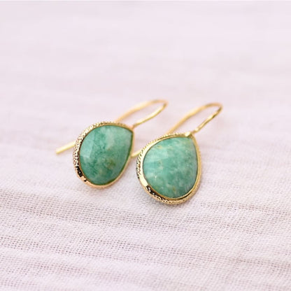 Boucles d'oreilles Amazonite Goutte