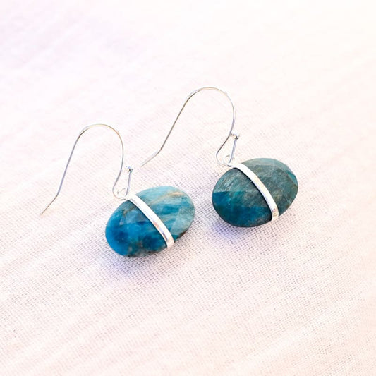 Boucles d'oreilles en apatite