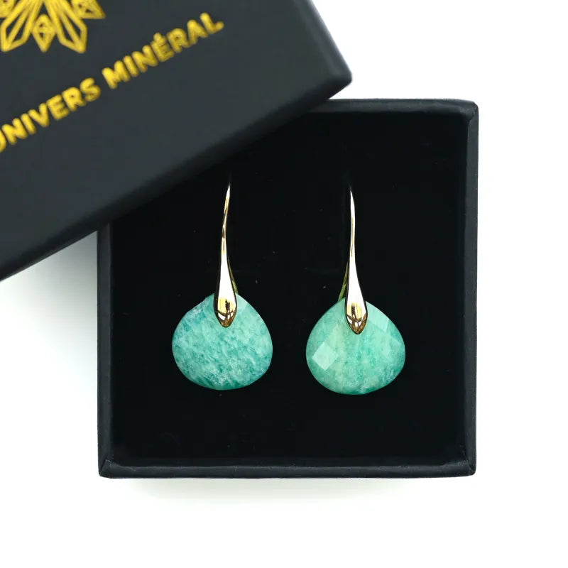 Boucles d'oreilles en Amazonite