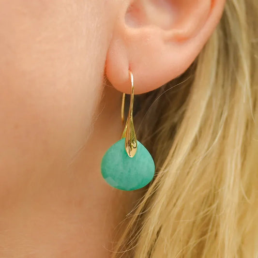 Boucles d'oreilles en Amazonite