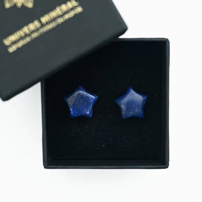 Boucles d'oreilles en Lapis Lazuli "Oratrice"