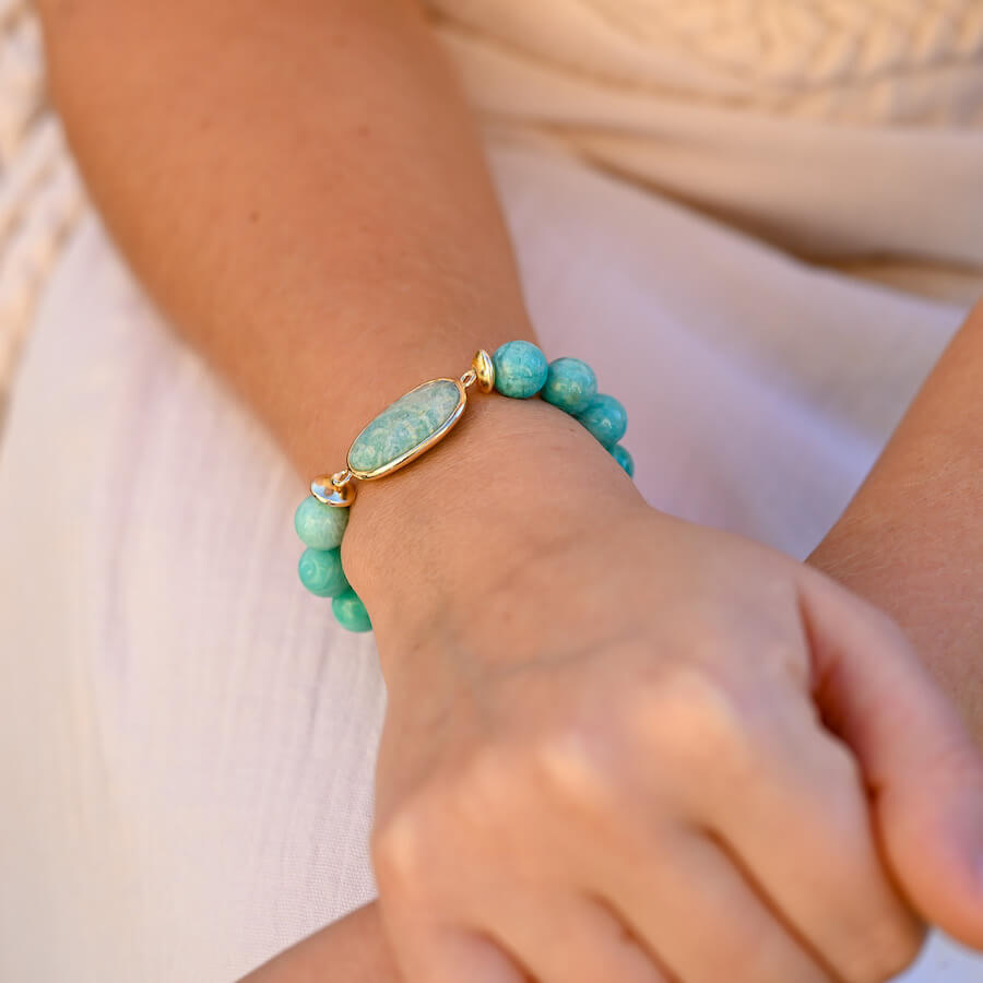 Bracelet Amazonite Femme