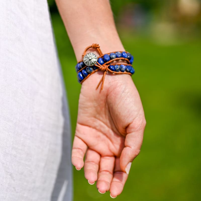 Bracelet Bohème lapis Lazuli simple