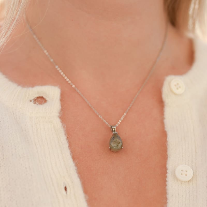 Collier Labradorite Argent