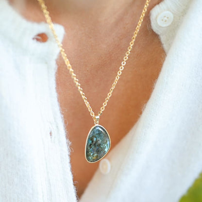 Collier en Labradorite