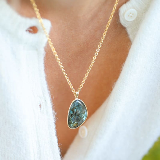 Collier en Labradorite