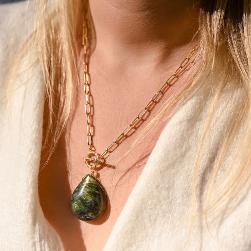 Pendentif Labradorite Goutte