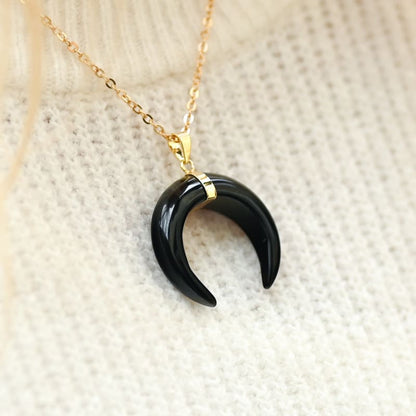 Pendentif Onyx Lune