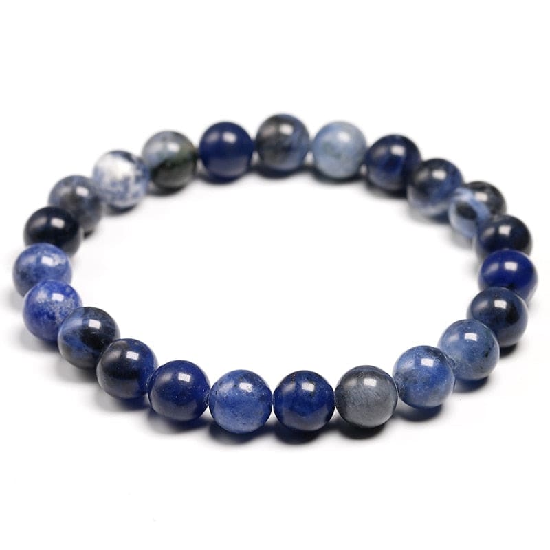 Bracelet Sodalite boule 8mm | Grossiste Pierre Naturelle 