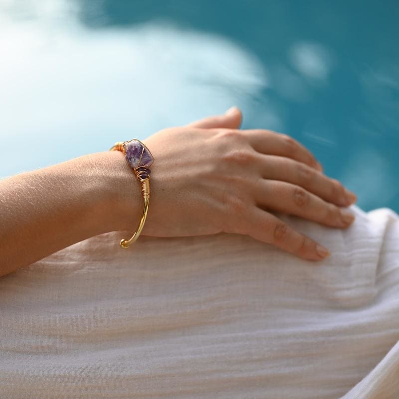 Bracelet "Spirituelle" - Améthyste | Grossiste Bijoux